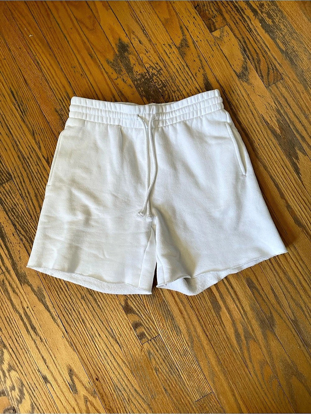 The Cozy Boyfriend White Shorts